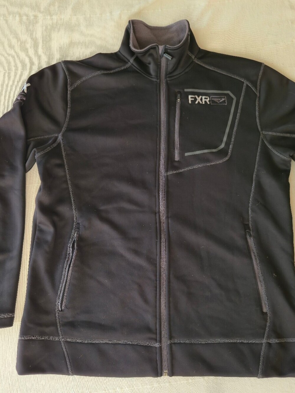FXR RACING ELEVATION TECH ZIP UP Men's Black Performance Jacket XL